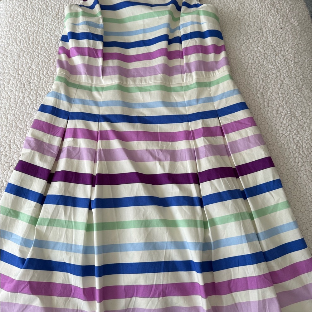 NWT Talbots RSVP Striped sleeveless Dress in White, Blue, Purple, Mint - Picture 3 of 13